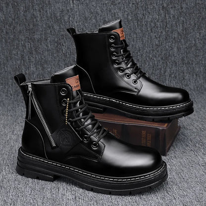 CYYTL Mens Boots Winter Shoes Leather