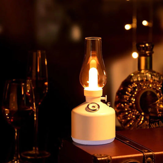 Retro Lamp Air Humidifier Oil 7 Color Lights